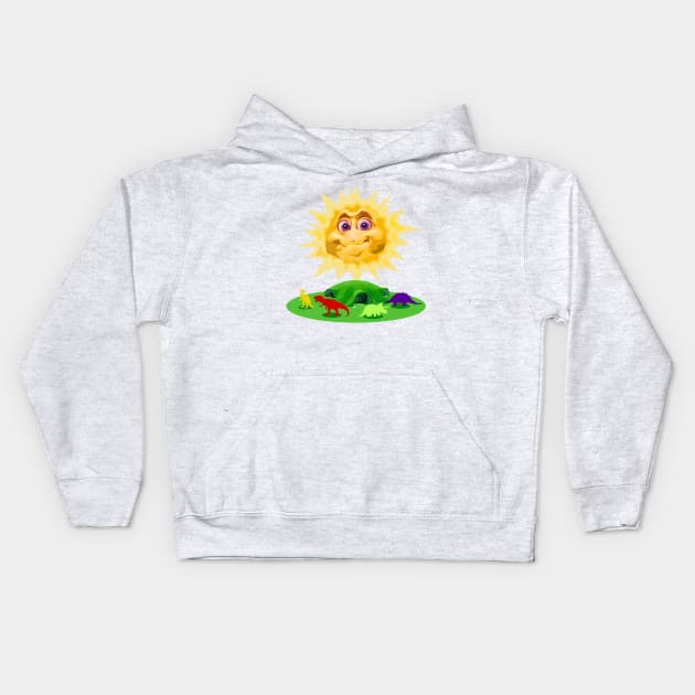 Dinotubbies Kids Hoodie by dogeandpepe